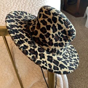 Leopard print hat